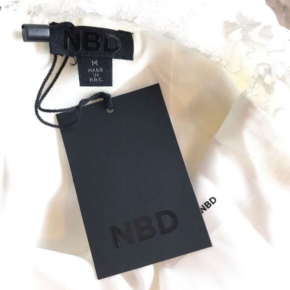 NWT Revolve x NBD Not A Dream Lace Cut Out Mini Dress - Picture 7 of 8